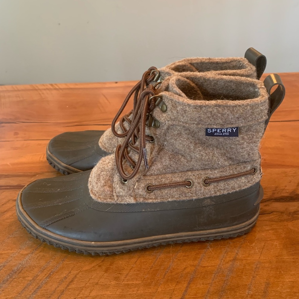 Sperry wool duck boot